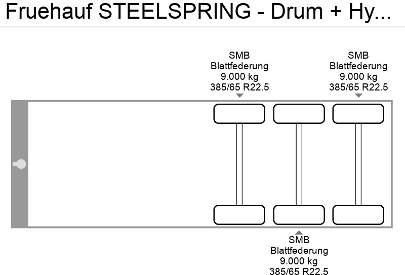 Semireboque basculante Fruehauf STEELSPRING - Drum + Hydraulic unit - 57m3: foto 18