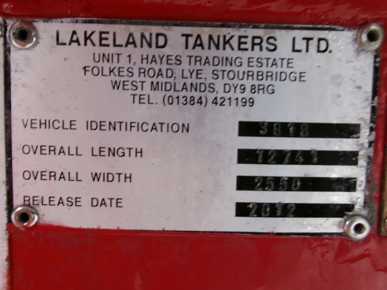 Locação de Lakeland Fuel tank alu 42.8 m3 / 6 comp + pump Lakeland Fuel tank alu 42.8 m3 / 6 comp + pump: foto 24