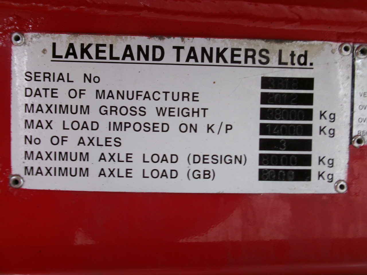 Locação de Lakeland Fuel tank alu 42.8 m3 / 6 comp + pump Lakeland Fuel tank alu 42.8 m3 / 6 comp + pump: foto 23