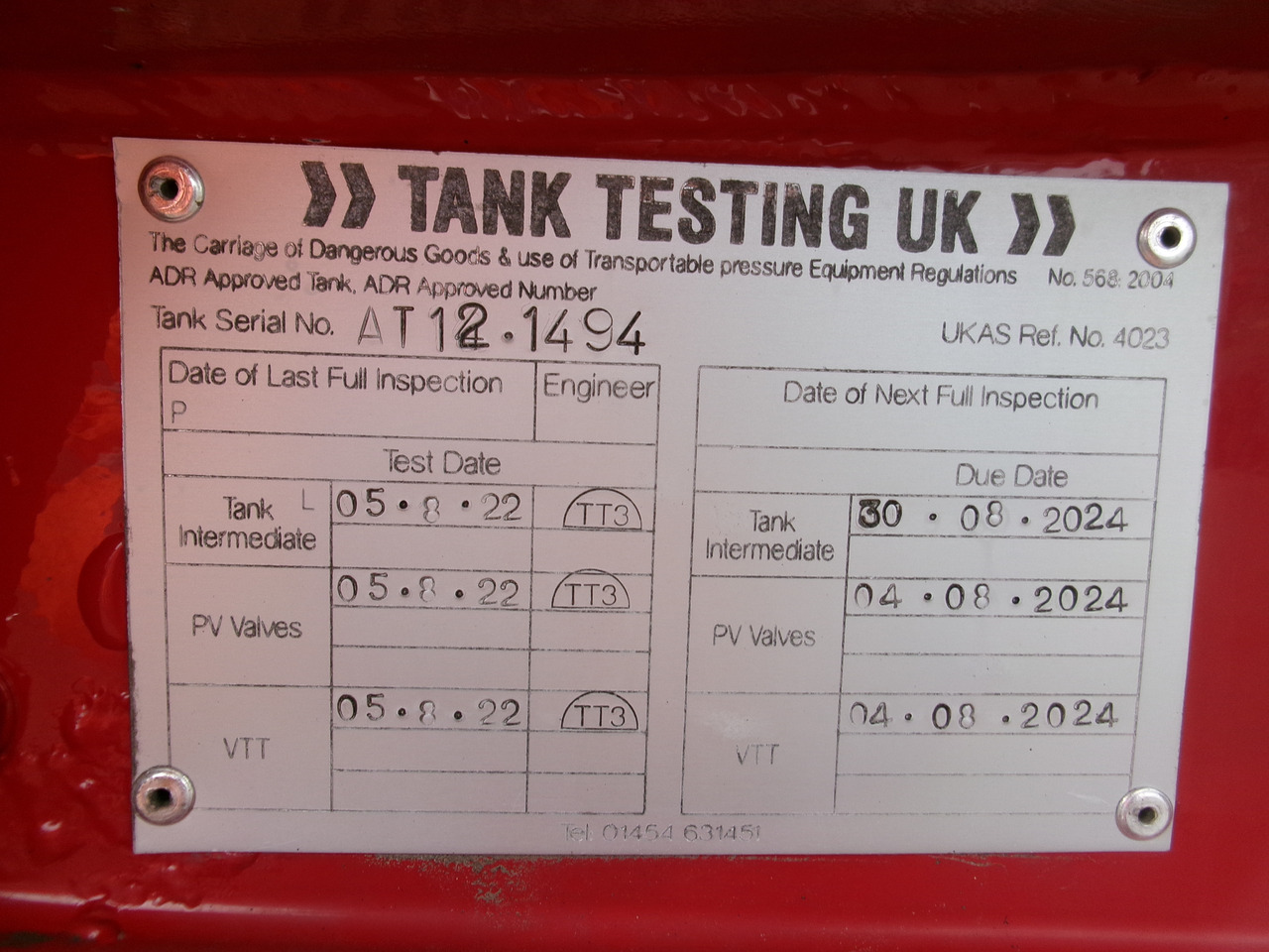 Locação de Lakeland Fuel tank alu 42.8 m3 / 6 comp + pump Lakeland Fuel tank alu 42.8 m3 / 6 comp + pump: foto 20