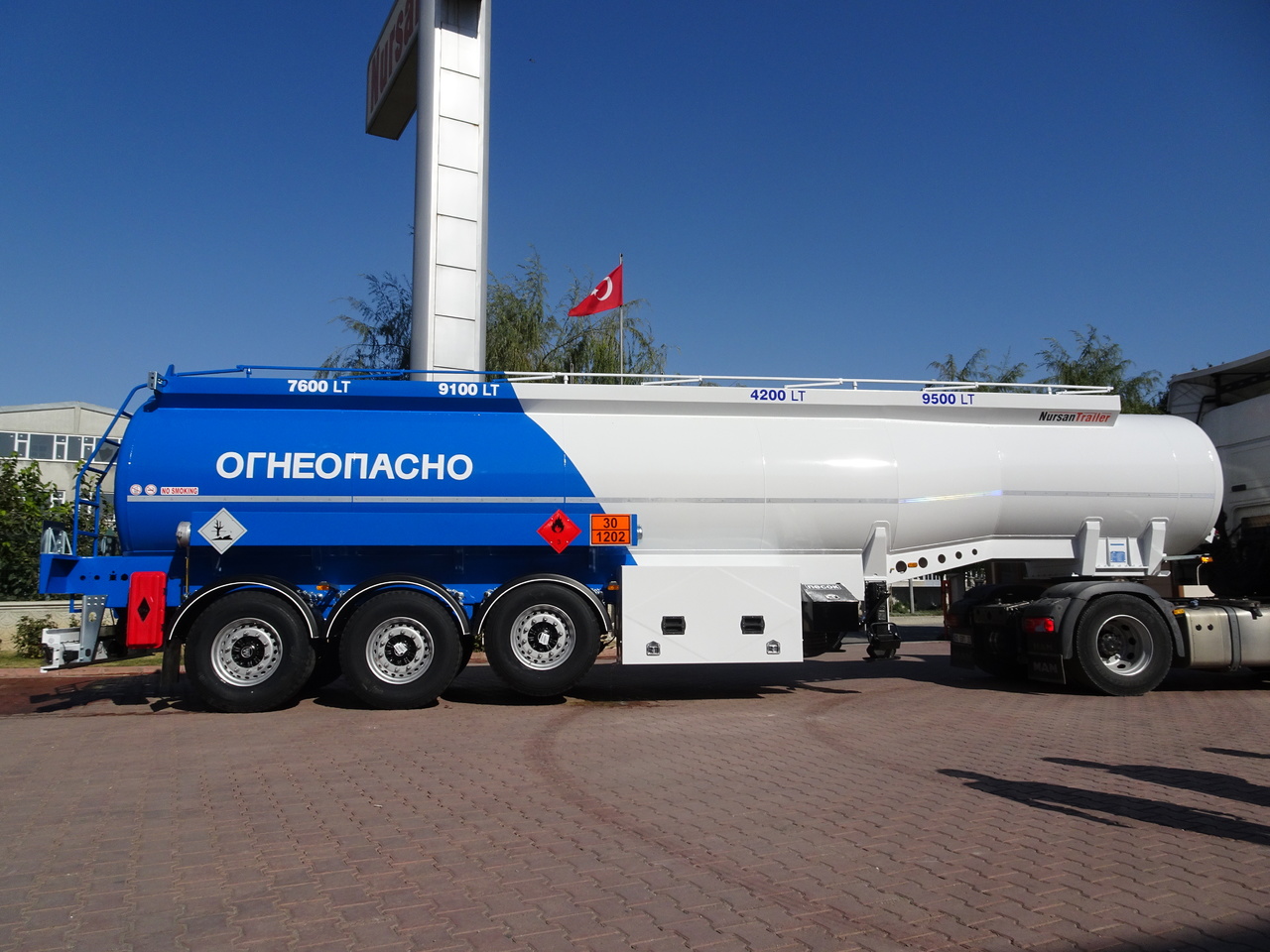 Semirreboque tanque para transporte de combustível nuevo NURSAN Steel Fuel Tanker: foto 8