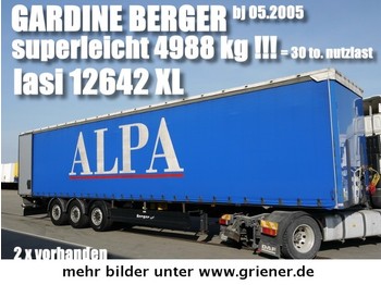  BERGER SAPL 24/ LASI XL / 4988 kg leergewicht !! - Semi-reboque de lona