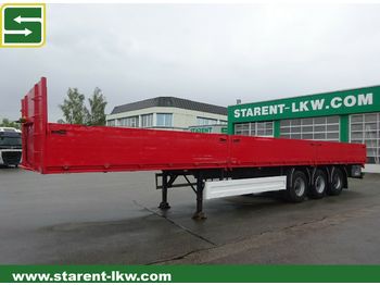 Semi-reboque plataforma/ caixa aberta Hangler Baustofftrailer, 80cm Bordwände, SAF