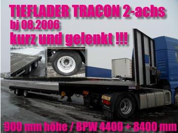  TRACON 2-achs / LENKACHSE / BPW / NL 28690 kg - Semi-reboque plataforma/ Caixa aberta