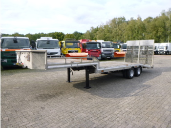 Veldhuizen Semi-lowbed trailer (light commercial) P37-2 + ramps + winch - Semireboque baixa