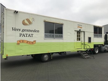 Netam-Fruehauf Foodtruck / Mobiel Cafetaria -Lunchroom / Food Truck (B/E rijbewijs) inclusief DAF trekker - Semireboque furgão