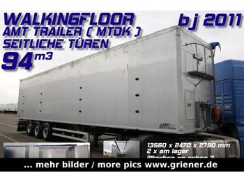 AMT TRAILER MTDK /94 m³/SEITENTÜREN LIFT 10400kg  - Semireboque piso móvel