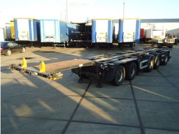 D-TEC CT-53 - 53.000 Kg - 5 axle combi trailer / 2x stuur as - Semireboque transportador de contêineres/ Caixa móvel