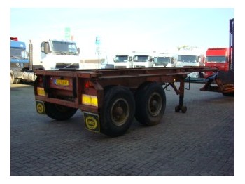 Netam-Freuhauf open 20 ft container chassis - Semireboque transportador de contêineres/ Caixa móvel