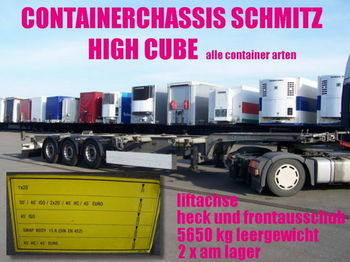 Schmitz SCF 24 G / HIGH CUBE 20/30/40/45 2x vorhanden - Semireboque transportador de contêineres/ Caixa móvel