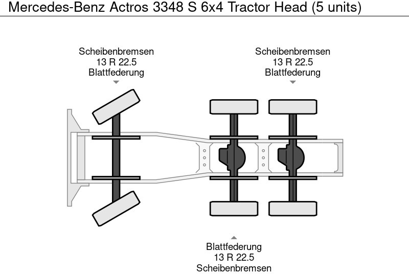 Tractor nuevo Mercedes-Benz Actros 3348 S 6x4 Tractor Head (5 units): foto 15