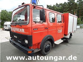 Carro de bombeiro IVECO Magirus 75-14 LF 8/6 Pumpe Wassertank Feuerwehr: foto 1