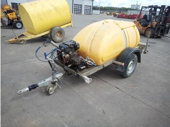  Western Global Single Axle Plastic Water Bowser, Yanmar Pressure Washer - Lavadora de alta pressão