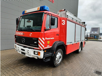Mercedes-Benz 1224 Fire truck + crane Fassi F85.23 4x4 - Carro de bombeiro: foto 1