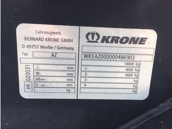 Krone AZ - Reboque transportador de contêineres/ Caixa móvel: foto 2