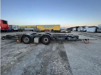 H&W 3 X Jumbo Tandem Lafette verzinkt - Reboque transportador de contêineres/ Caixa móvel: foto 1
