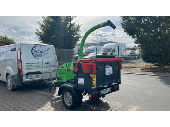 Reboque GreenMech Arborist 130 Häcksler Holz: foto 3