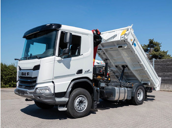 Caminhão grua, Caminhão basculante nuevo DAF FA XDC 370 Krankipper DAF XDC 370 FA Meiller Krankipper HMF: foto 2