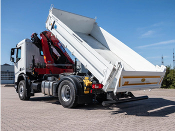 Caminhão grua, Caminhão basculante nuevo DAF FA XDC 370 Krankipper DAF XDC 370 FA Meiller Krankipper HMF: foto 4