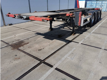 Semireboque transportador de contêineres/ Caixa móvel VAN HOOL