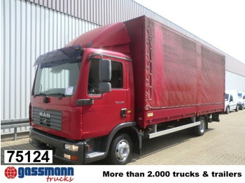 Caminhão com lona MAN TGL 8.210