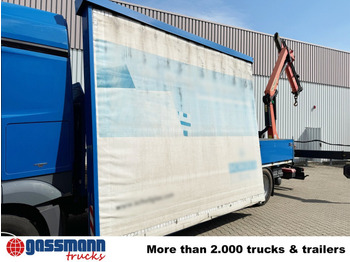 Camião de caixa aberta/ Plataforma, Caminhão grua Mercedes-Benz Actros 1836 L 4x2, Glastransporter, Heckkran: foto 4 Camião de caixa aberta/ Plataforma, Caminhão grua Mercedes-Benz Actros 1836 L 4x2, Glastransporter, Heckkran: foto 4