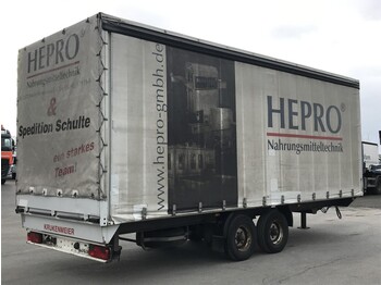 Reboque de lona KRUKENMEIER Tandemanhänger TLPS 11, Edscha, 7,2 m Schiebeplane: foto 1