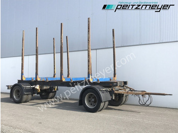 Reboque transporte de madeira Krämer Kurzholzanhänger 20 t. Holzanhänger 4 Paar Exte Stahlrungen, Alcoa Alufelgen: foto 3