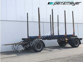 Reboque transporte de madeira Krämer Kurzholzanhänger 20 t. Holzanhänger 4 Paar Exte Stahlrungen, Alcoa Alufelgen: foto 4