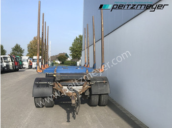 Reboque transporte de madeira Krämer Kurzholzanhänger 20 t. Holzanhänger 4 Paar Exte Stahlrungen, Alcoa Alufelgen: foto 5