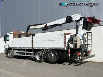 Camião de caixa aberta/ Plataforma, Caminhão grua MERCEDES-BENZ Actros 2536 LL Pritsche HMF Heckkran m. Zange Baustoff: foto 3