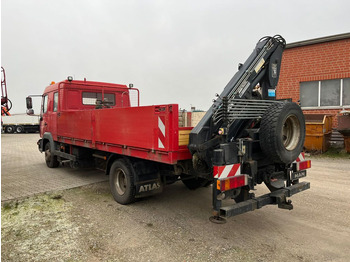 Camião de caixa aberta/ Plataforma, Caminhão grua MAN LE 12.225 LC Pritsche Heckkran 6 Zylinder Doka Topzust: foto 4