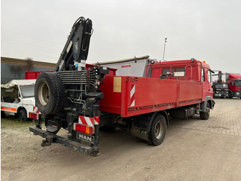 Camião de caixa aberta/ Plataforma, Caminhão grua MAN LE 12.225 LC Pritsche Heckkran 6 Zylinder Doka Topzust: foto 3