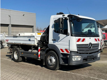 Caminhão basculante, Caminhão grua Mercedes-Benz Atego 1224 K 2-Achs Kipper Kran Hiab +Greiferst.: foto 2
