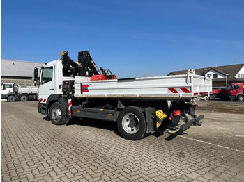 Caminhão basculante, Caminhão grua Mercedes-Benz Atego 1224 K 2-Achs Kipper Kran Hiab +Greiferst.: foto 3