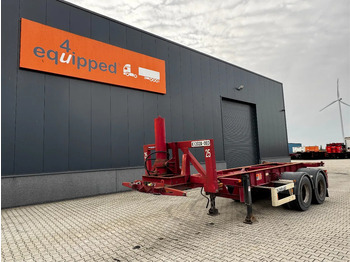 Semireboque transportador de contêineres/ Caixa móvel VAN HOOL 20'