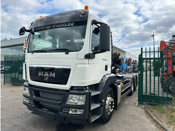 Caminhão polibenne MAN TGS 28.360 6x2 HOOKLIFT 21T HIAB MULTILIFT XR21-S51 - LIFT AXLE - BE TRUCK: foto 2