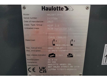 Plataforma articulada Haulotte HA20RTJ Pro Valid inspection, *Guarantee! 20.6 m W: foto 5