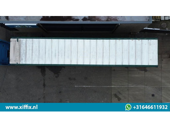 Semi-reboque plataforma/ Caixa aberta Meusburger 3-ass. Vlakke dubbel 2x uitschuifbare oplegger met huifopbouw / 3x ge: foto 5