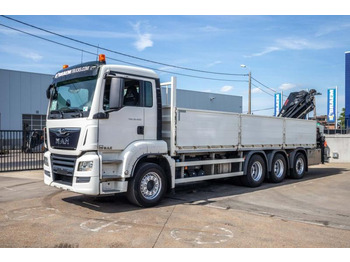 Camião de caixa aberta/ Plataforma, Caminhão grua MAN TGS 35.420 BL-8x4-4+HIAB 188 E-2: foto 5