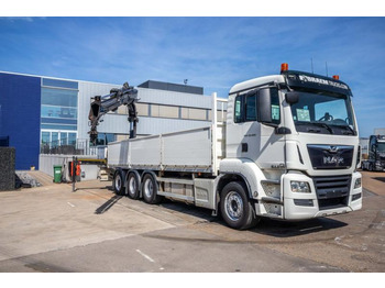 Camião de caixa aberta/ Plataforma, Caminhão grua MAN TGS 35.420 BL-8x4-4+HIAB 188 E-2: foto 2