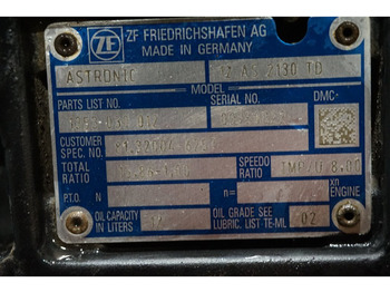 Caixa de câmbio de Caminhão ZF 12AS2130DD TGS 81.32004-6257: foto 5 Caixa de câmbio de Caminhão ZF 12AS2130DD TGS 81.32004-6257: foto 5