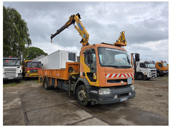 Camião de caixa aberta/ Plataforma, Caminhão grua Renault Premium 300 MECHANICAL PUMP OPEN BOX COMPRESSOR CRANE EFFER 140/2S: foto 5
