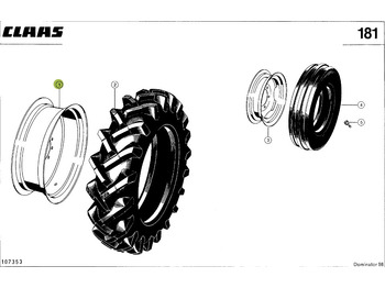 Roda completa CLAAS
