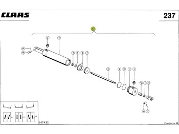 Cilindro hidráulico CLAAS
