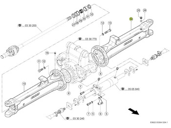 Eixo traseiro JAGUAR