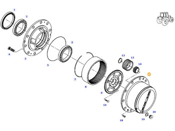 Eixo dianteiro FENDT