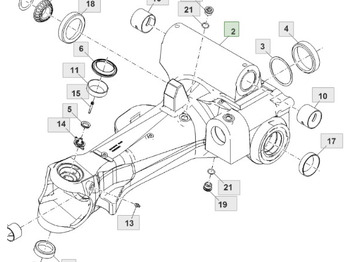 Eixo dianteiro JOHN DEERE