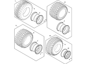 Roda completa JOHN DEERE