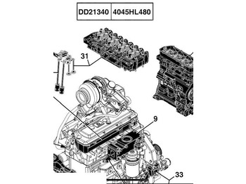 Cabeça do motor JOHN DEERE